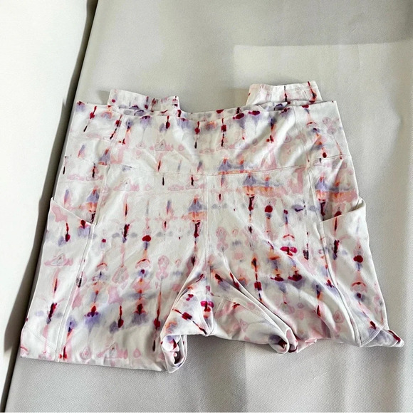 Fabletics Oasis PureLuxe High-Waisted 7/8 Legging 2X (18-20) White/Multicolored - Picture 2 of 13